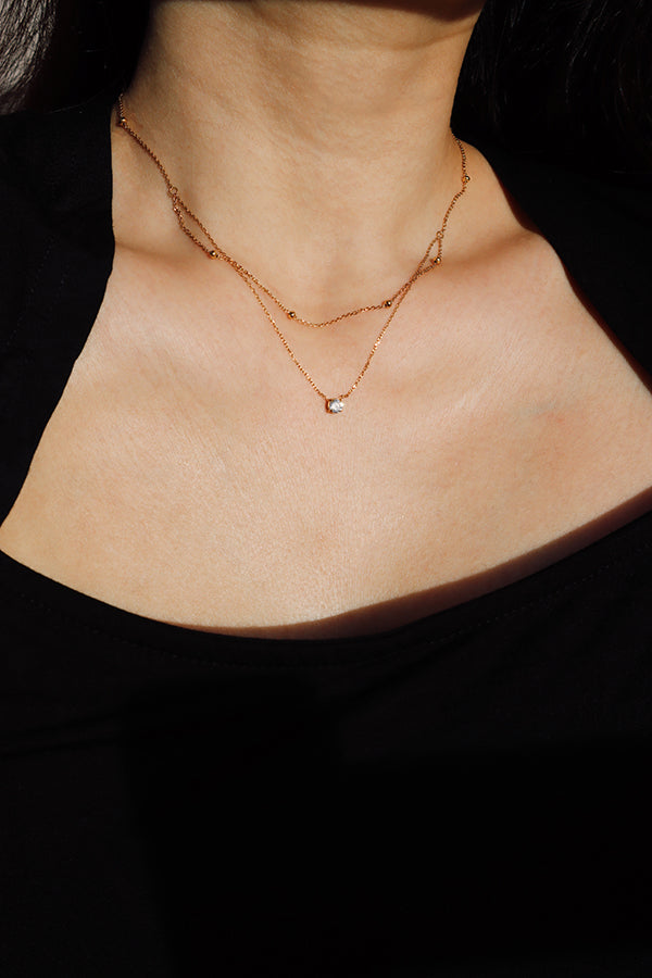 Marva CZ Layered Necklace