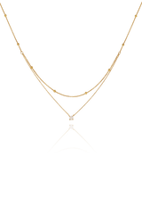 Marva CZ Layered Necklace