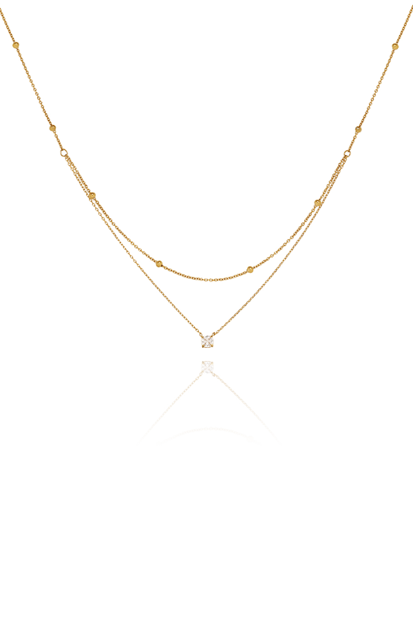 Marva CZ Layered Necklace