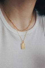 Tarnish-free Kylee chain necklace from SH & Co., featuring a unique Singapore chain design in lustrous gold, crafted for lasting wear.